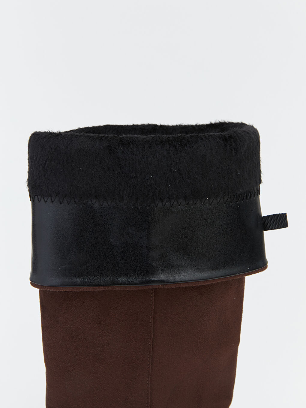 Kahverengi Süet Görünümlü Kadın Çizme-5