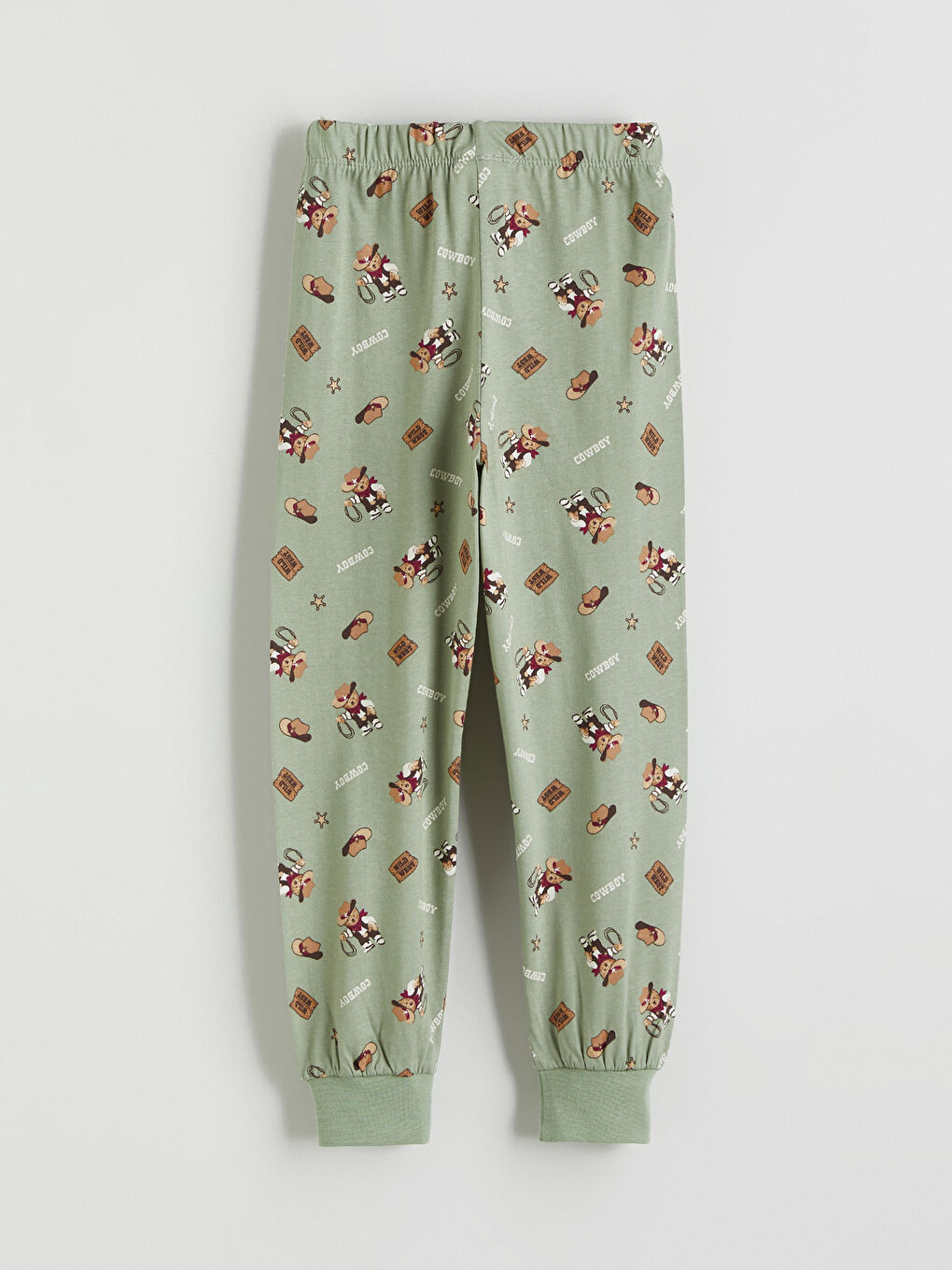 Teddy Bear Printed Boys' Pyjamas Set Family Combination-6