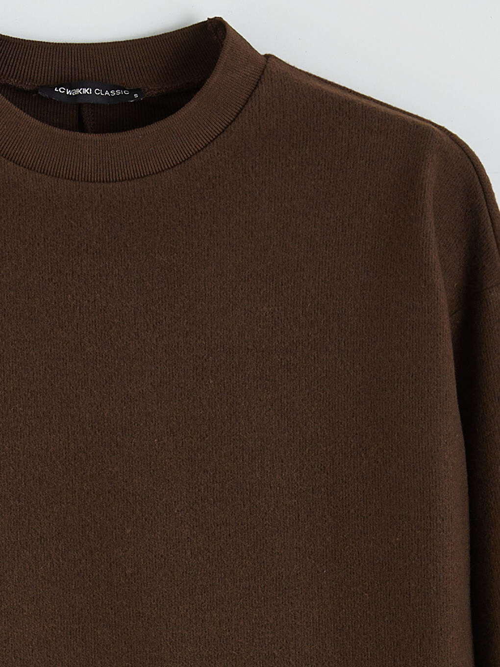 Rundhalsausschnitt Oversize T-Shirt für Damen-5