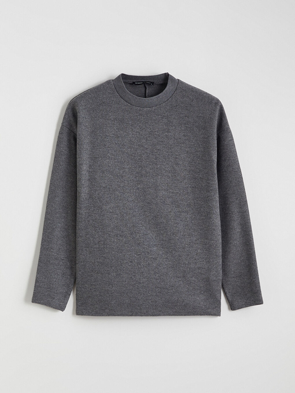 Rundhalsausschnitt Oversize T-Shirt für Damen-4