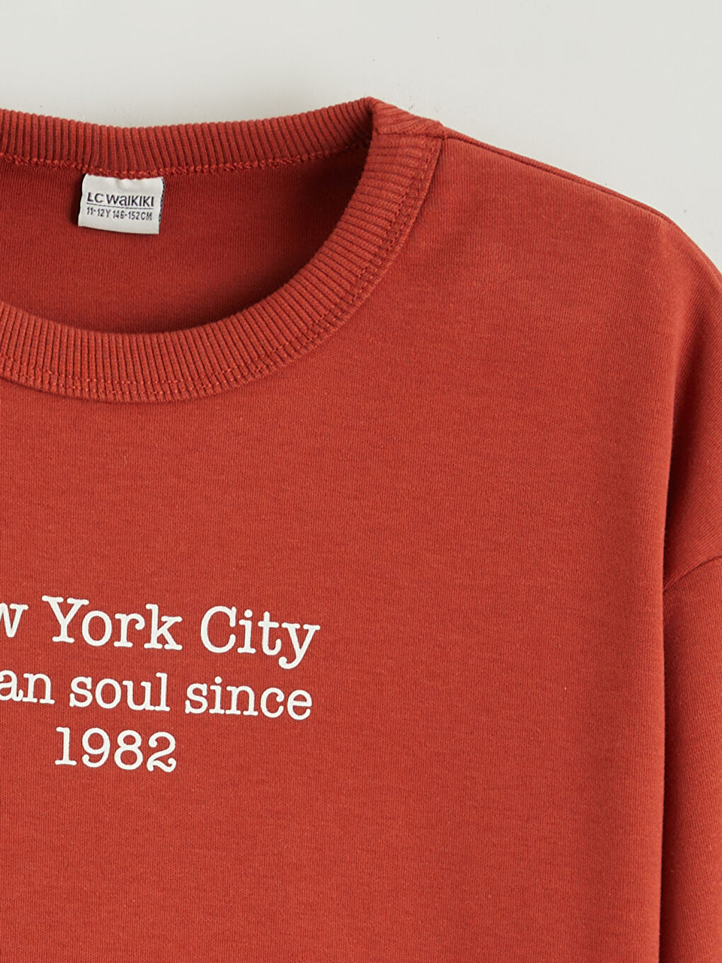 Turuncu Bisiklet Yaka Baskılı Erkek Çocuk Tişört-1