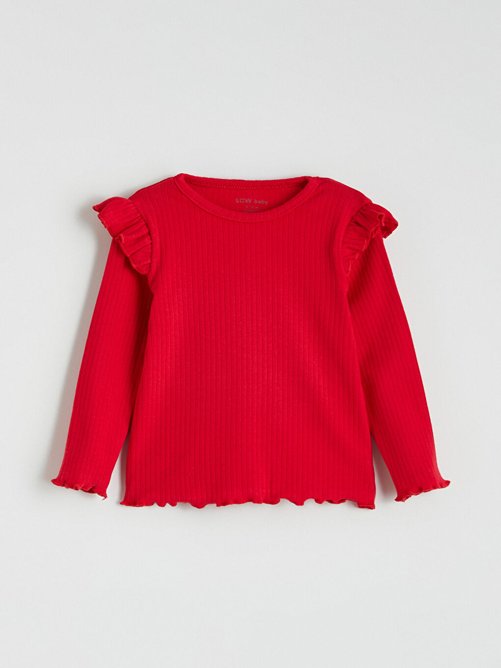 Ekru Bisiklet Yaka Baskılı Kız Bebek Bluz 3'lü-4