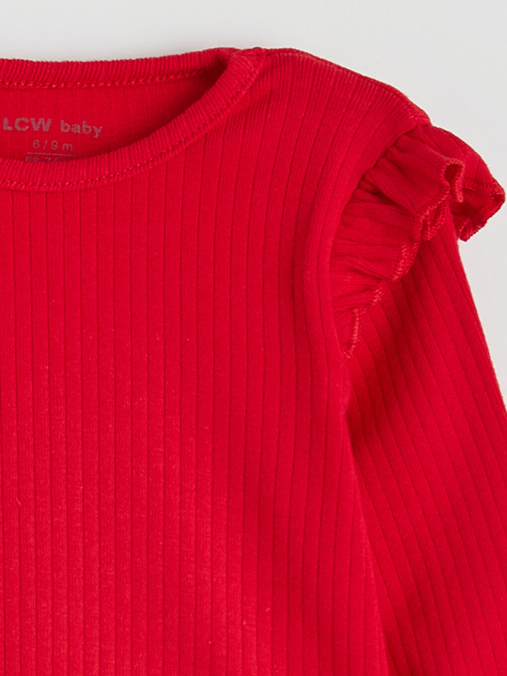 Ekru Bisiklet Yaka Baskılı Kız Bebek Bluz 3'lü-5