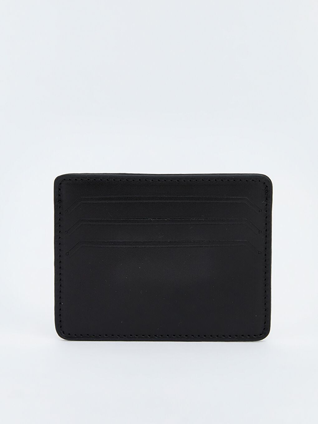 Siyah Deri Görünümlü Erkek Kartlık