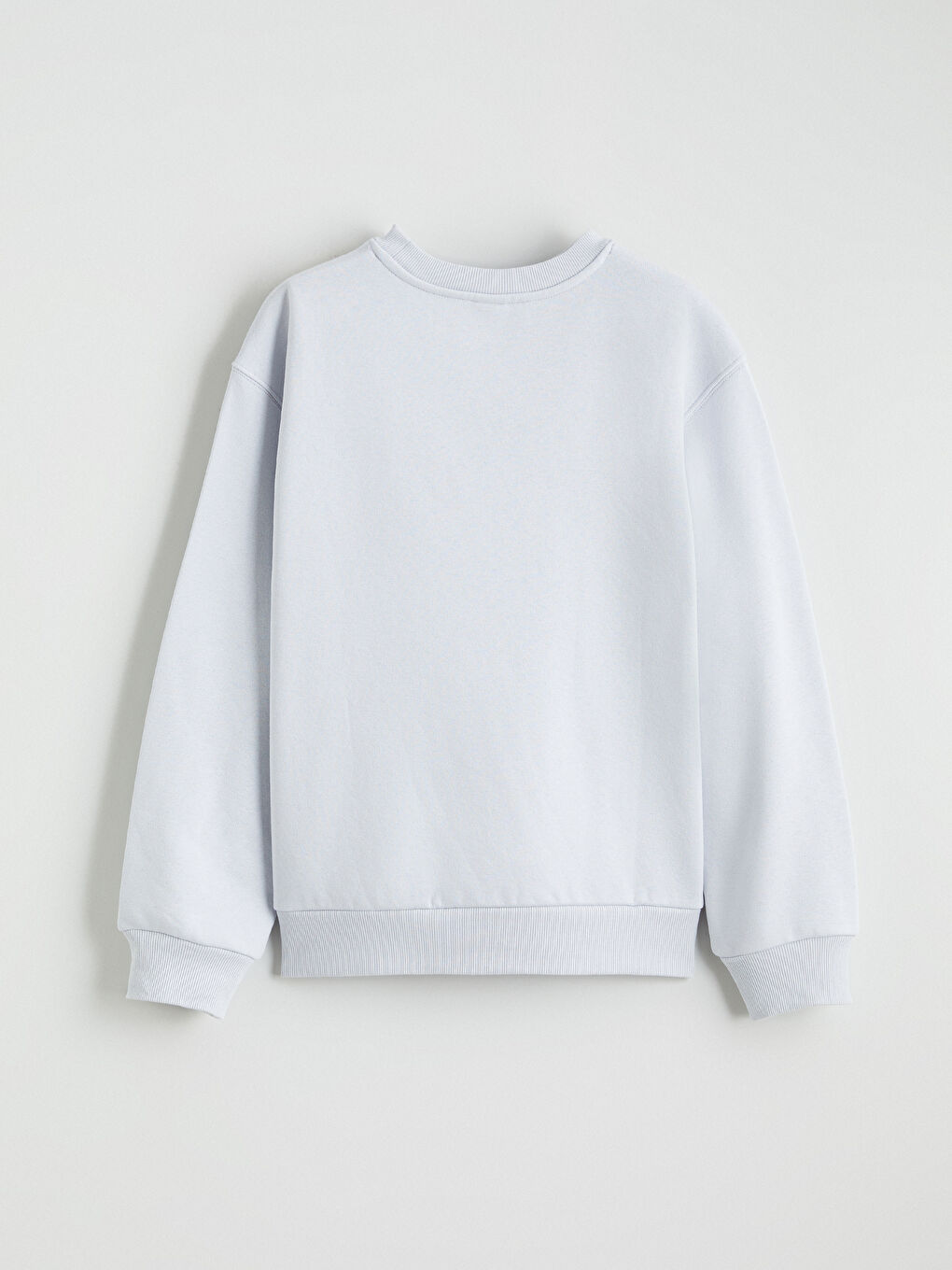 Mavi Bisiklet Yaka Baskılı Kız Çocuk Kalın Sweatshirt-3