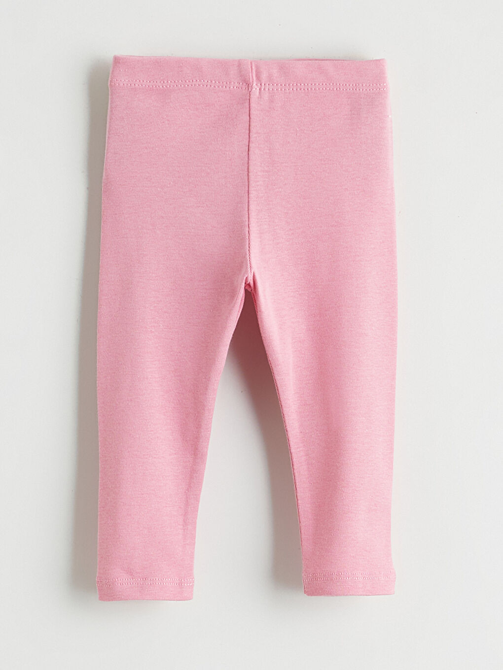 Pembe Beli Lastikli Kız Bebek Pantalon