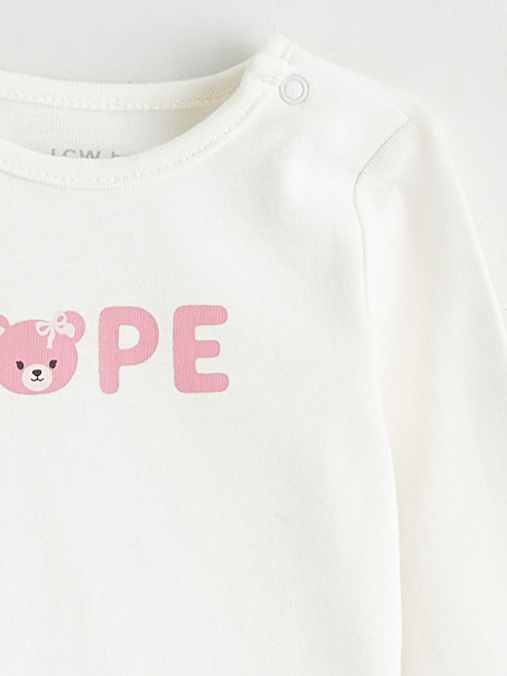 Pembe Baskılı Kız Bebek 3'lü Takım-2