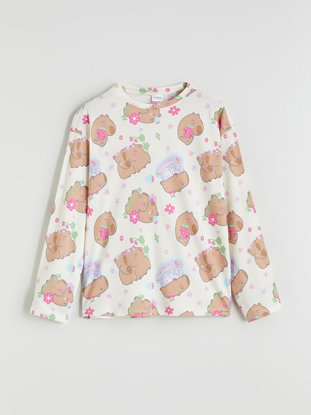 Komplet pidžama za devojčice, sa okruglim izrezom-1