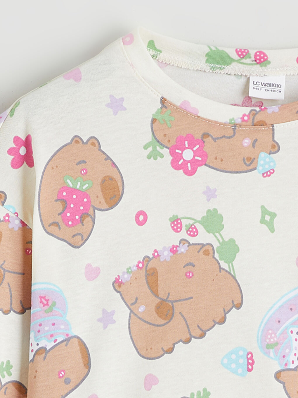 Komplet pidžama za devojčice, sa okruglim izrezom-2