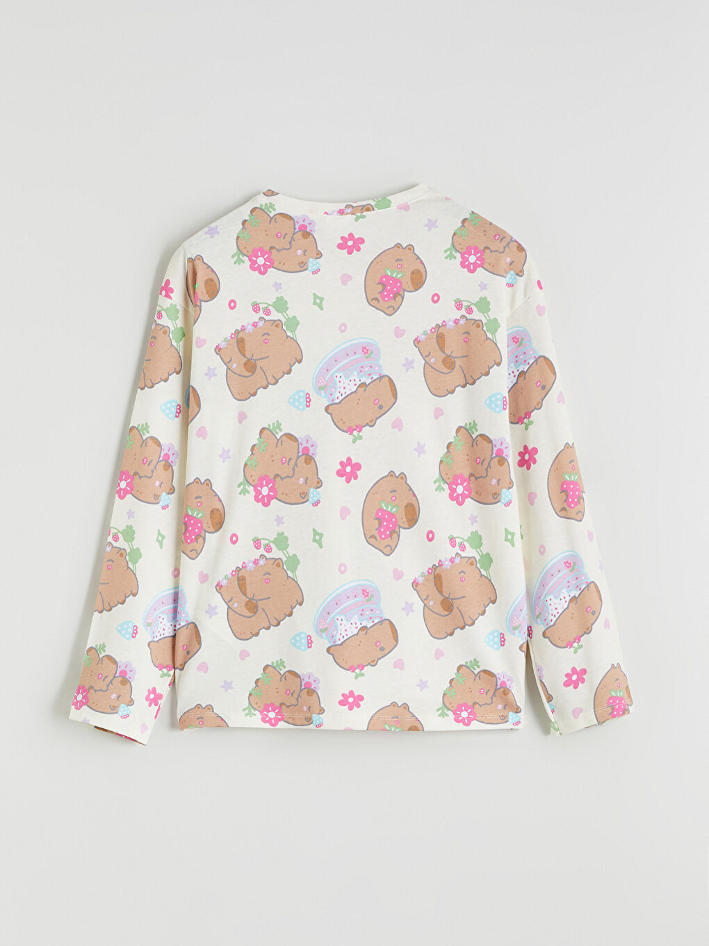 Komplet pidžama za devojčice, sa okruglim izrezom-3