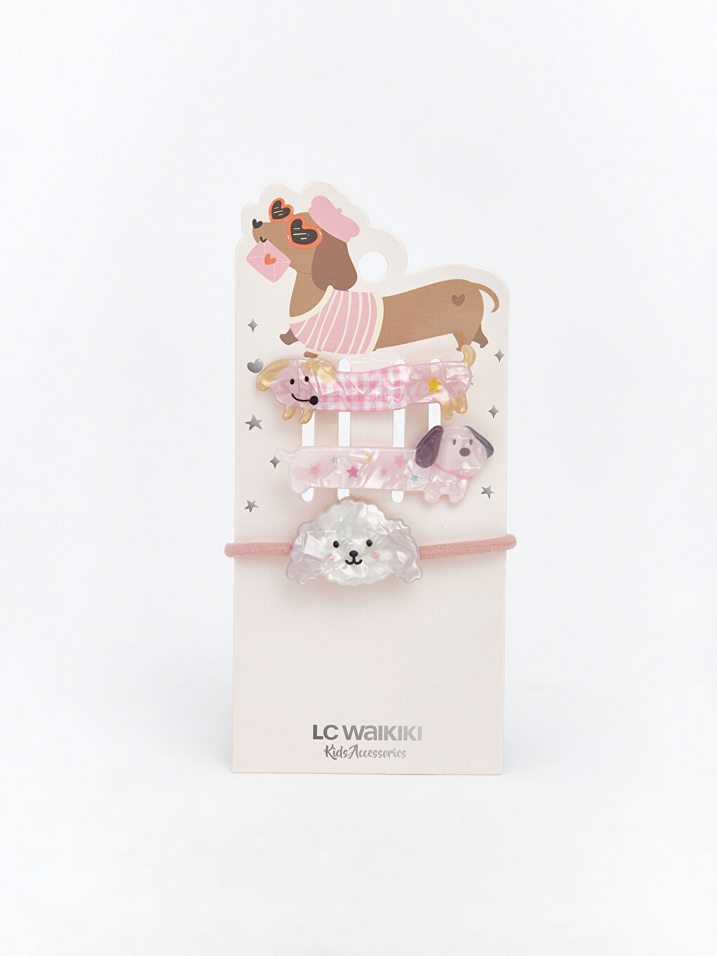 Karışık Hayvan Figürlü Kız Çocuk Toka Seti 3'lü