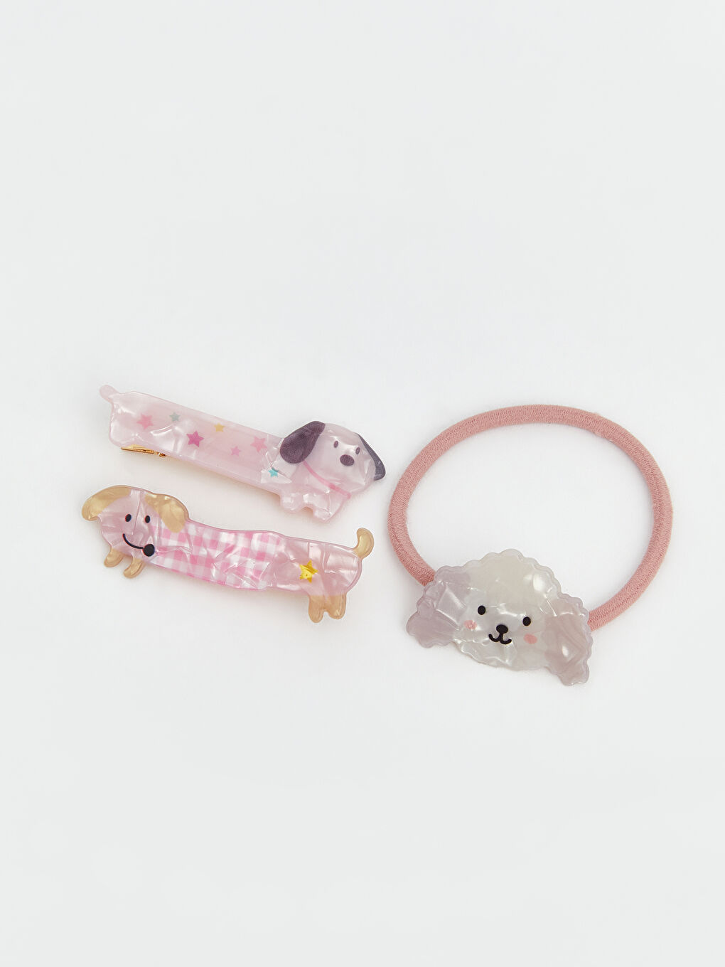 Karışık Hayvan Figürlü Kız Çocuk Toka Seti 3'lü-1