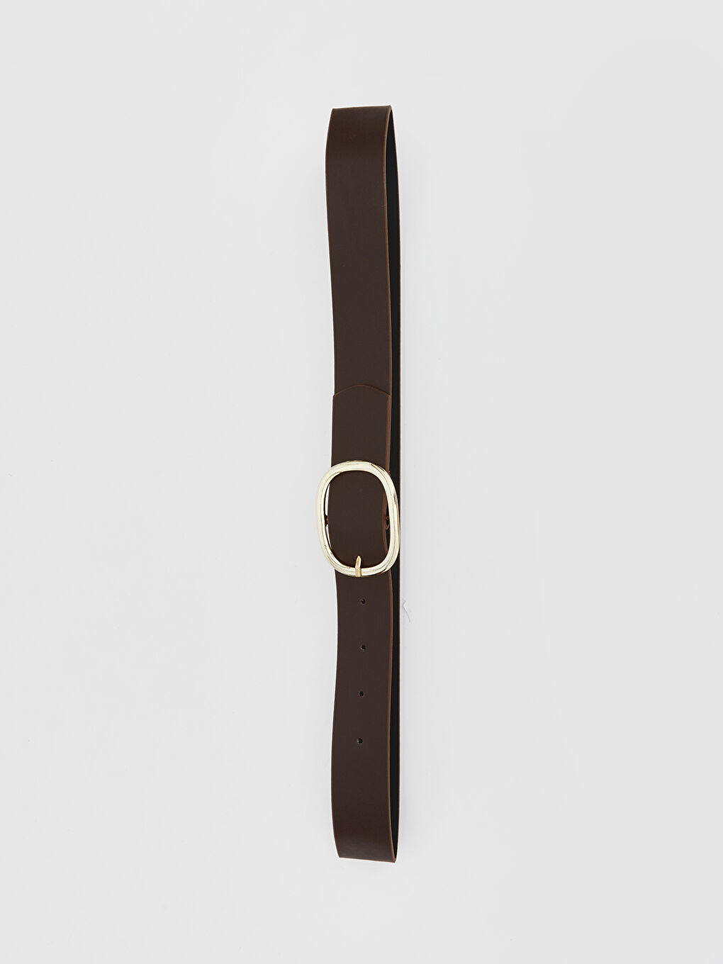 Kahverengi Deri Görünümlü Kadın Kemer-3