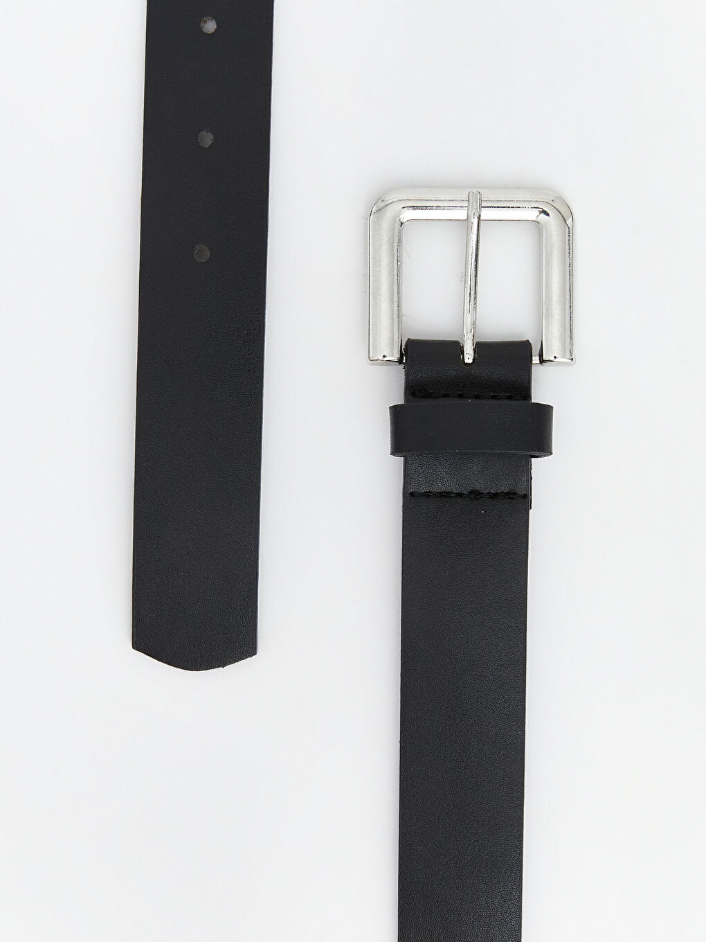 Siyah Deri Görünümlü Kadın Kemer-2