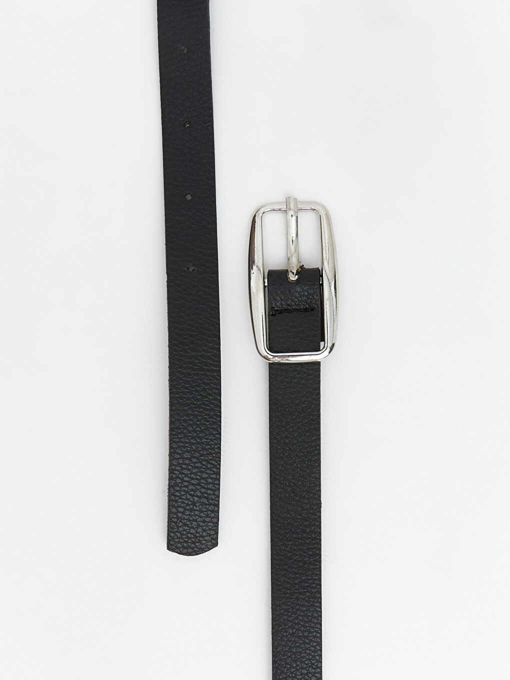 Siyah Deri Görünümlü Kadın Kemer-2