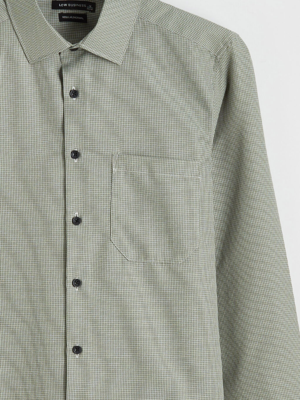 Yeşil Regular Fit Erkek Gömlek-5