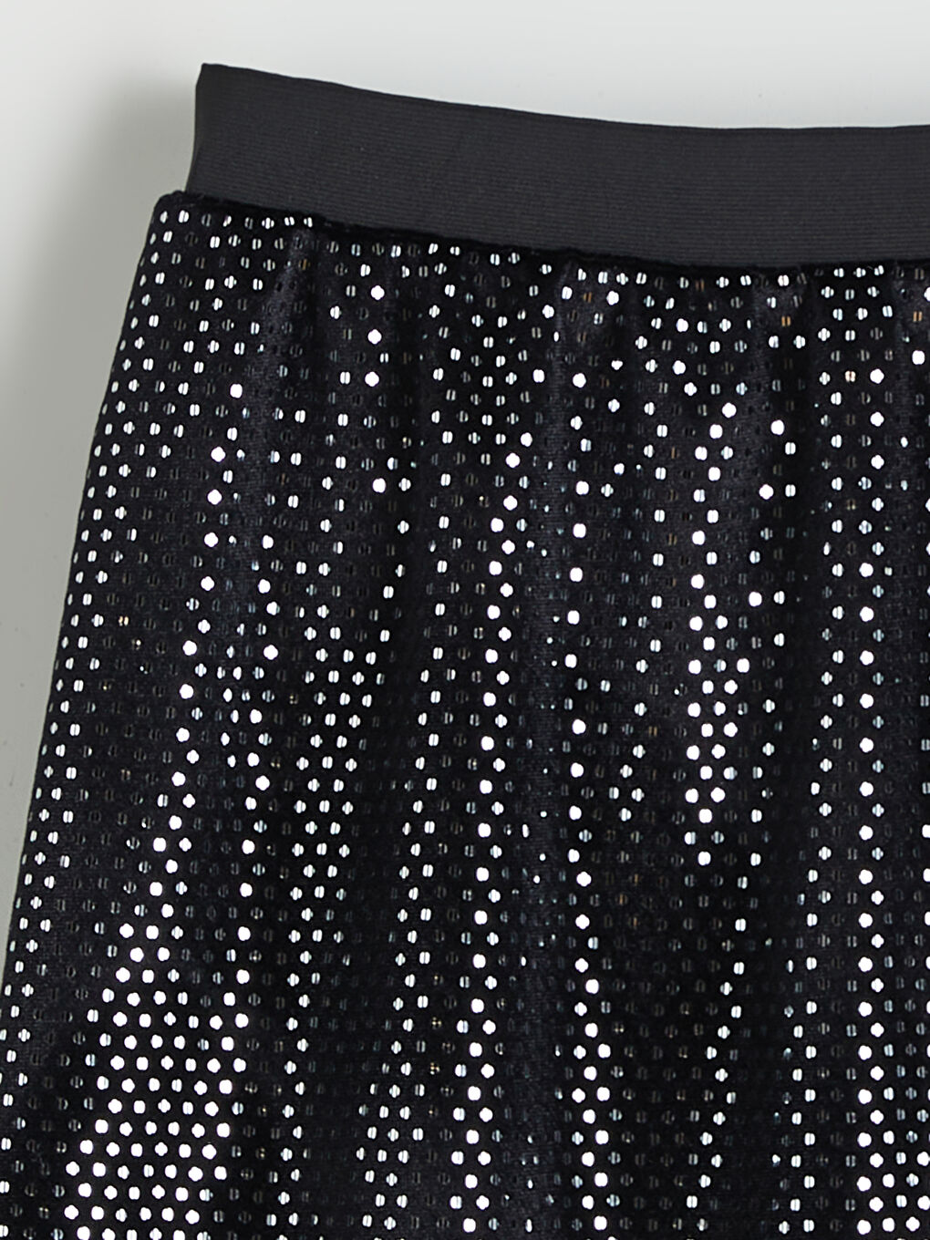 Elastic Waist Glittering Girl Skirt-1