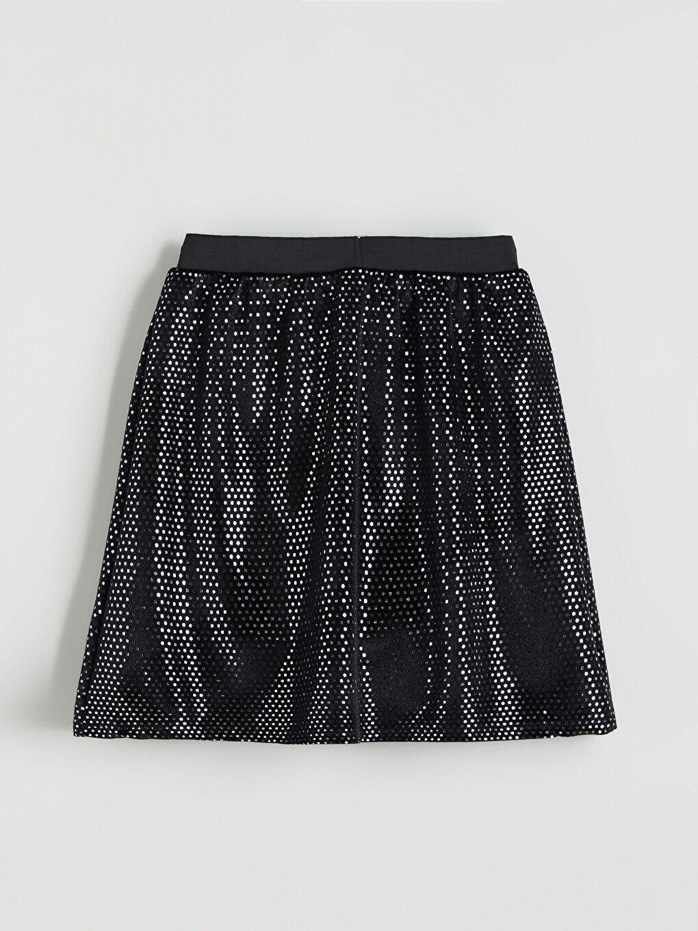 Elastic Waist Glittering Girl Skirt-2