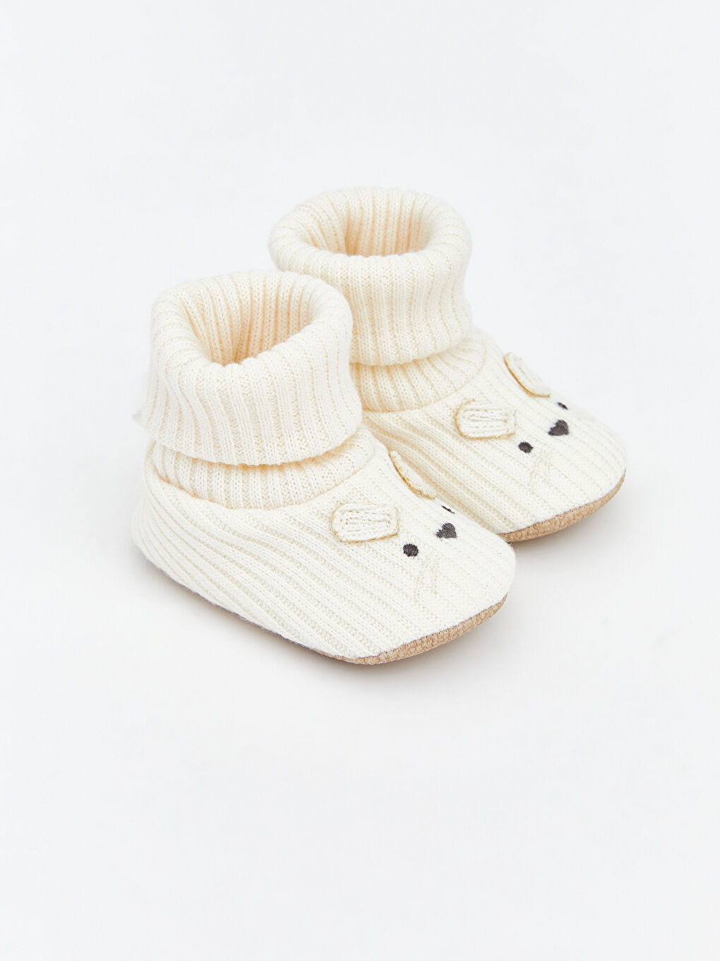 Animal Figured Baby Girls' Sock Slippers