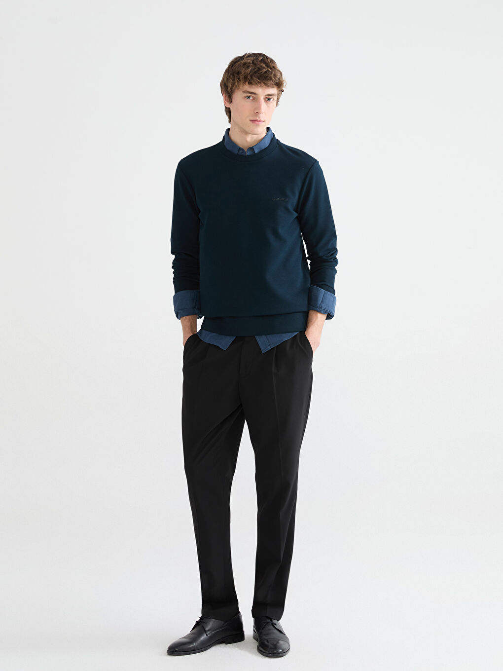 Crew Neck Men's Sweatshirt-1