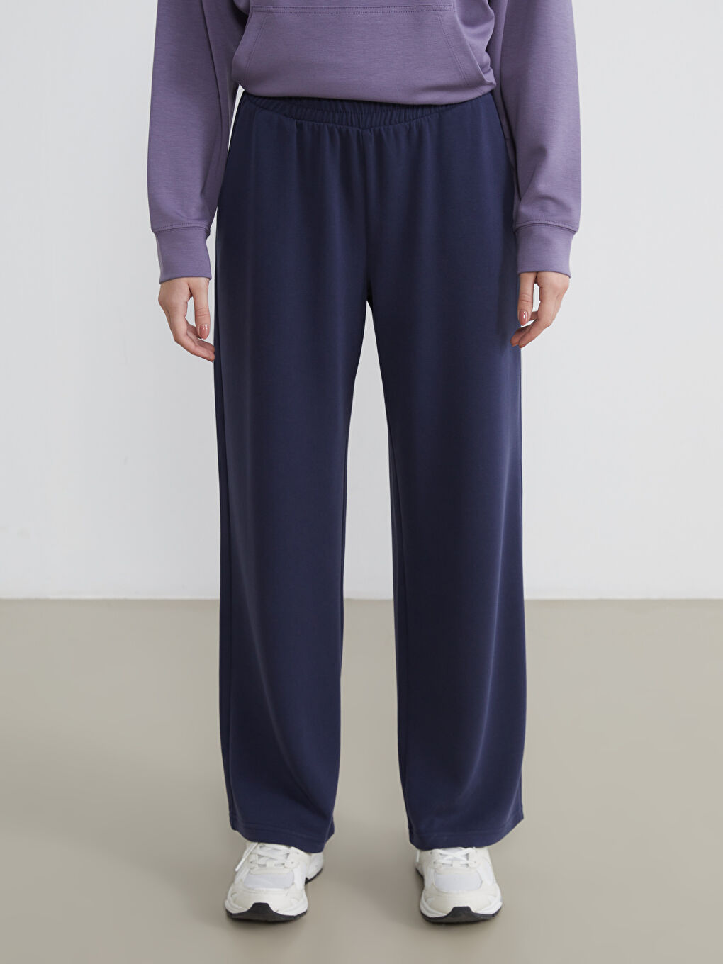 Women's Modal Blend Sweatpants with Elastic Waistband-1