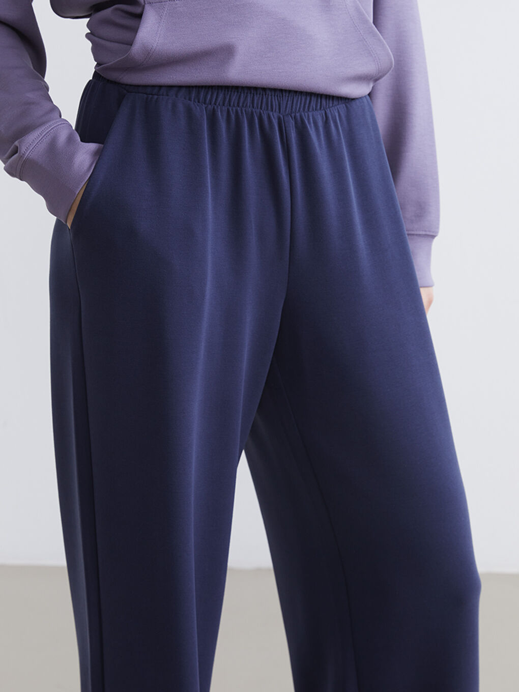 Women's Modal Blend Sweatpants with Elastic Waistband-2