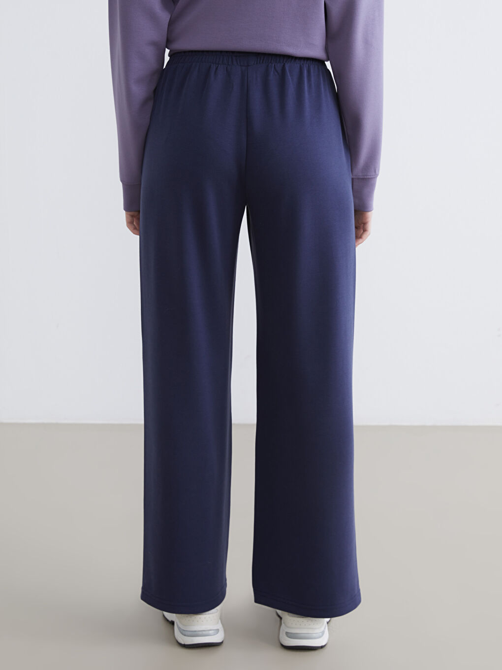 Women's Modal Blend Sweatpants with Elastic Waistband-3