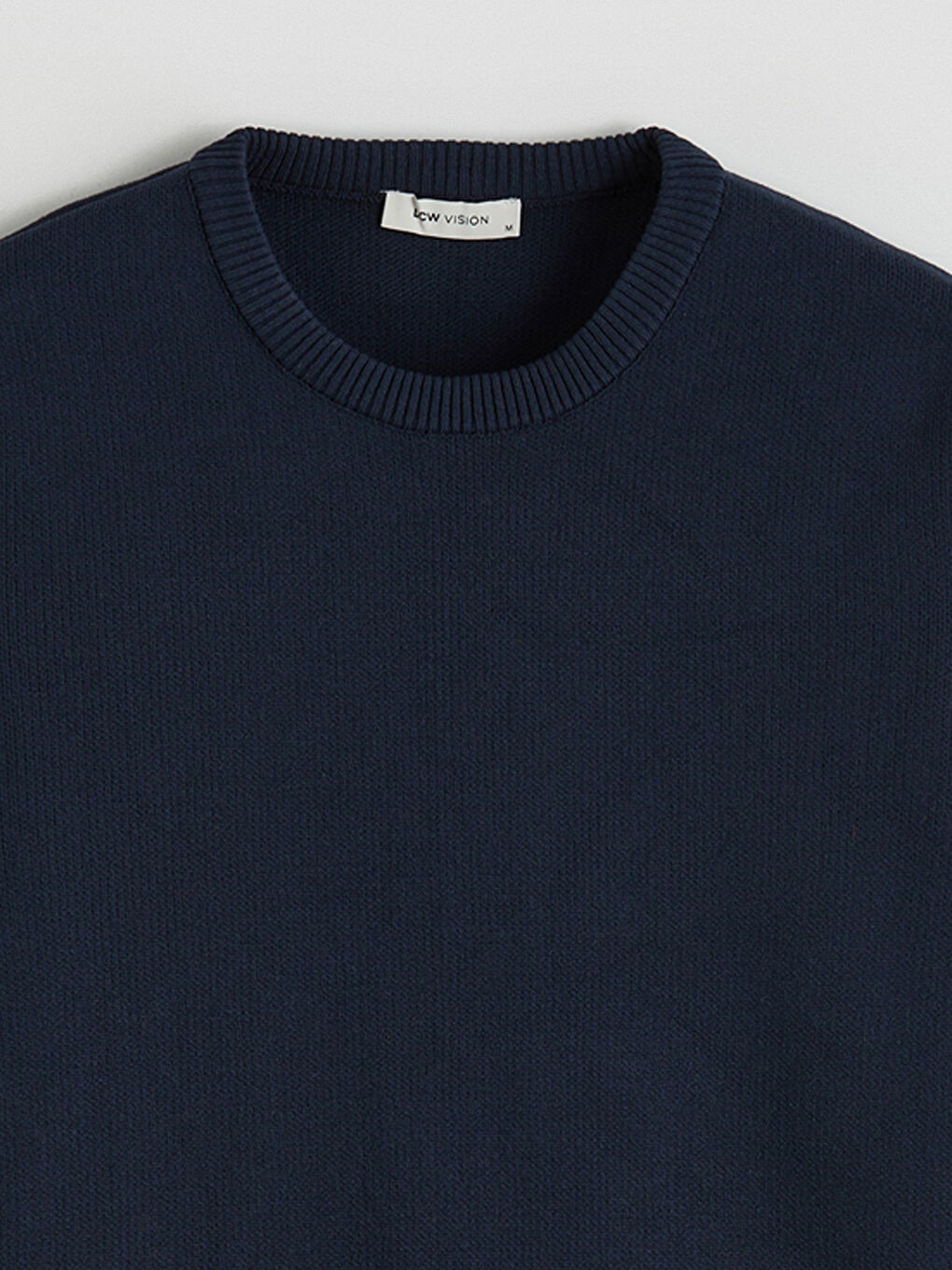 Lacivert Bisiklet Yaka Erkek Triko Kazak-1