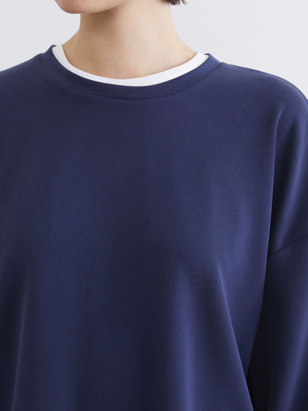 كنزة رياضية كحلي امرأة-2