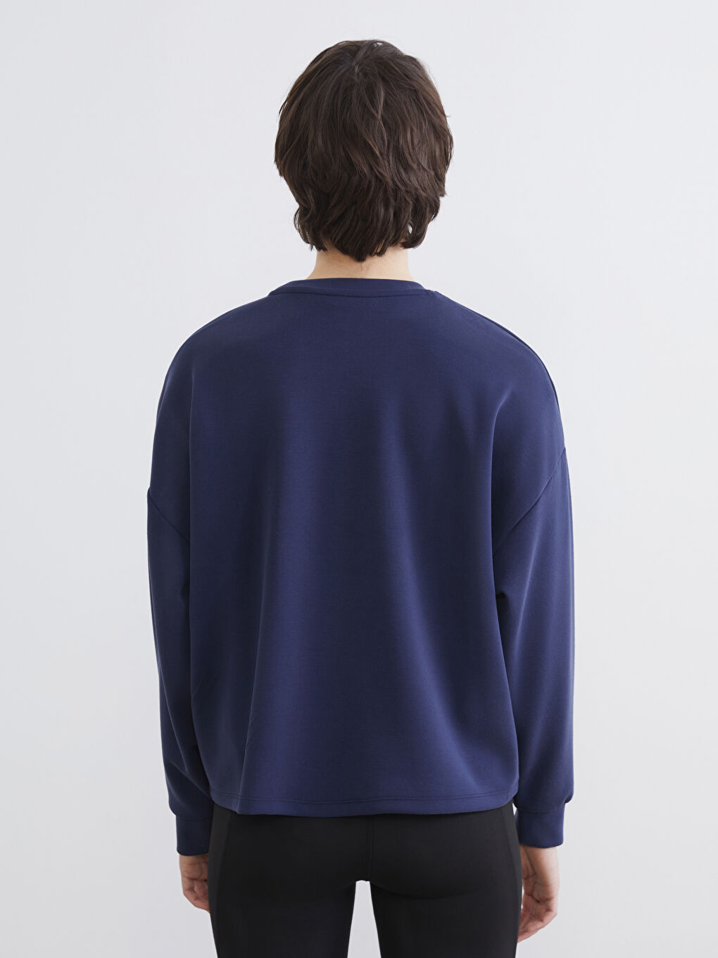 كنزة رياضية كحلي امرأة-3