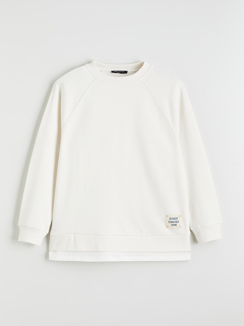 سويتشيرت غليظ واسع كول مدور نساء-4