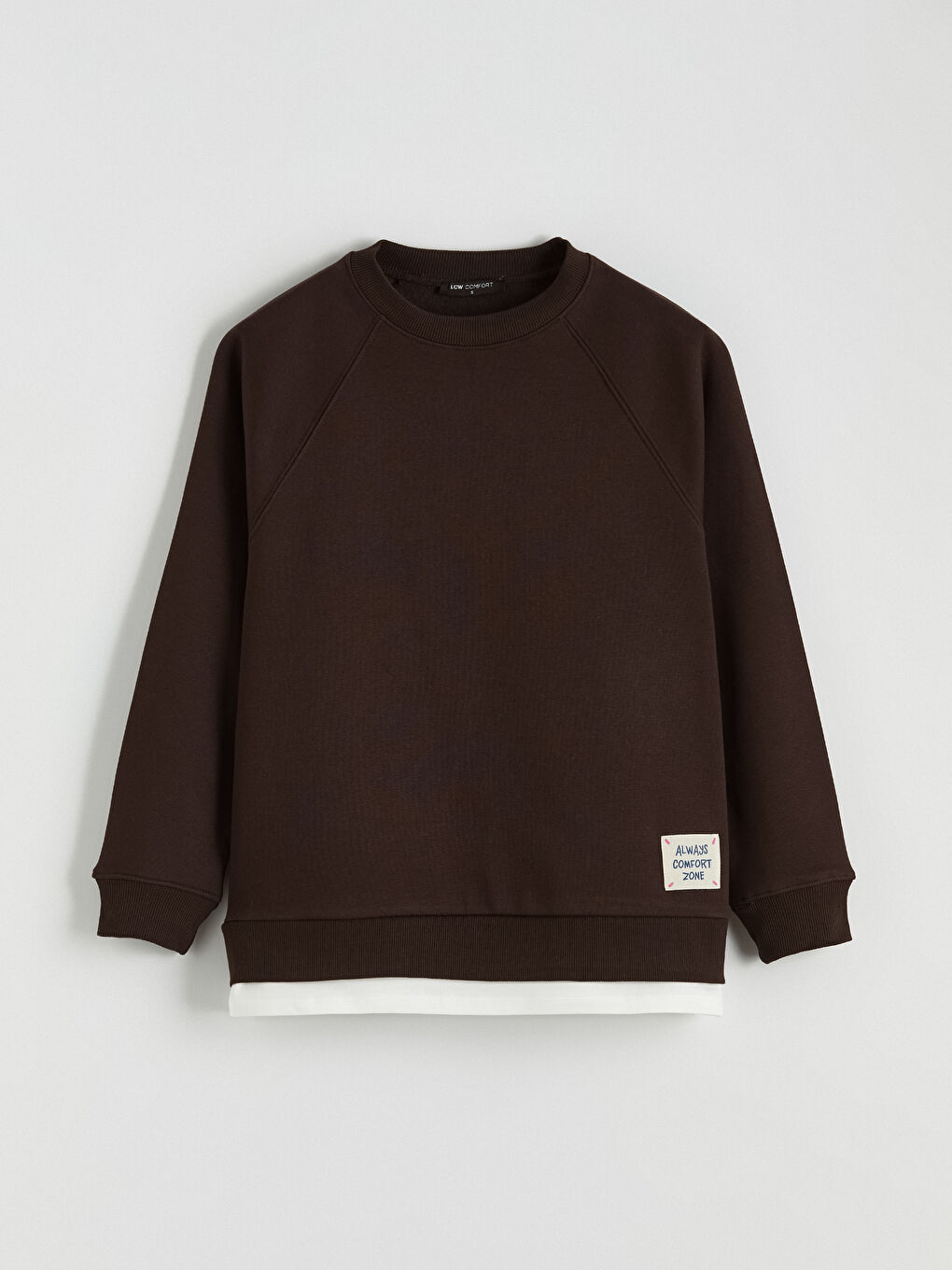 سويتشيرت غليظ واسع كول مدور نساء-4