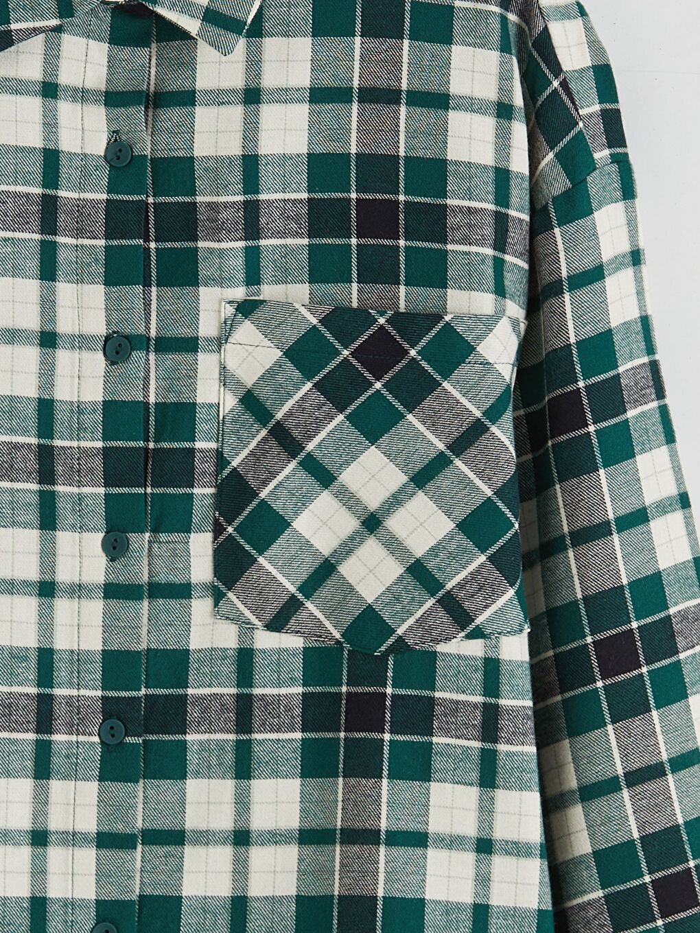 Kariertes Oversize Flanellhemd für Damen-5