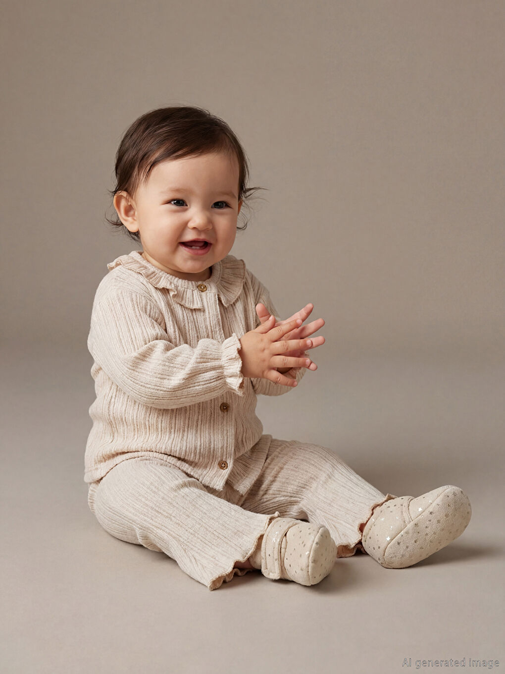 Bebi dečiji kardigan i helanke sa Peter Pan kragnom