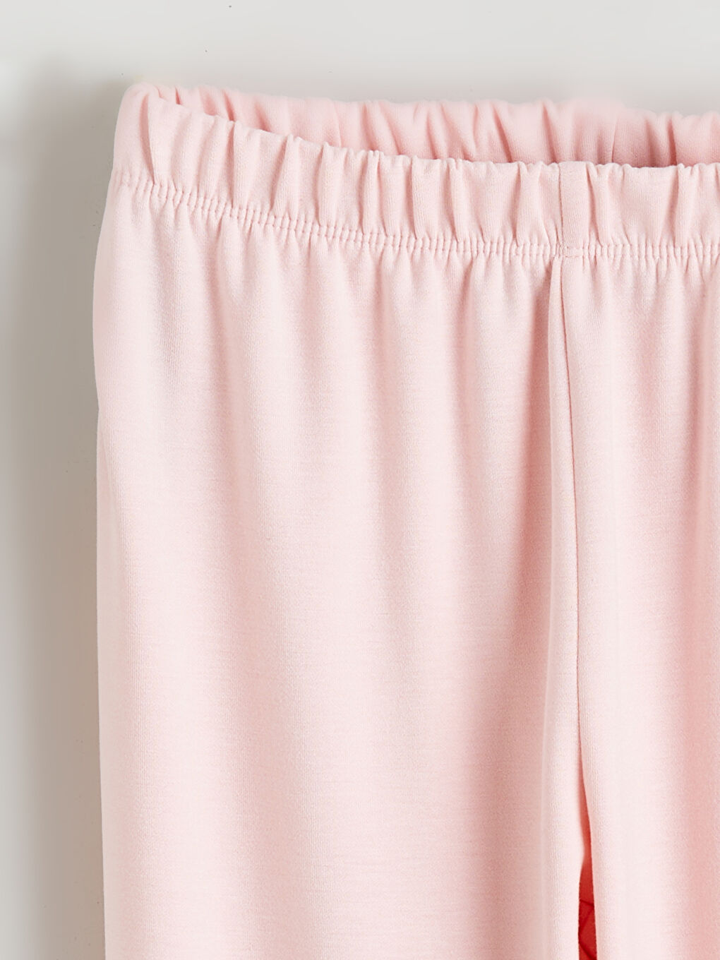 Pembe Beli Lastikli Kız Çocuk Pijama Alt-2