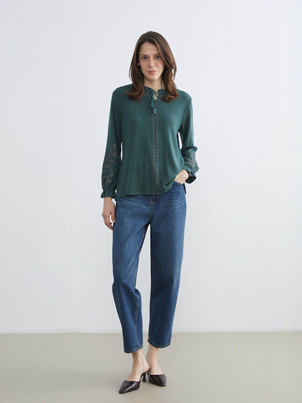 Frau GRÜN Bluse-1
