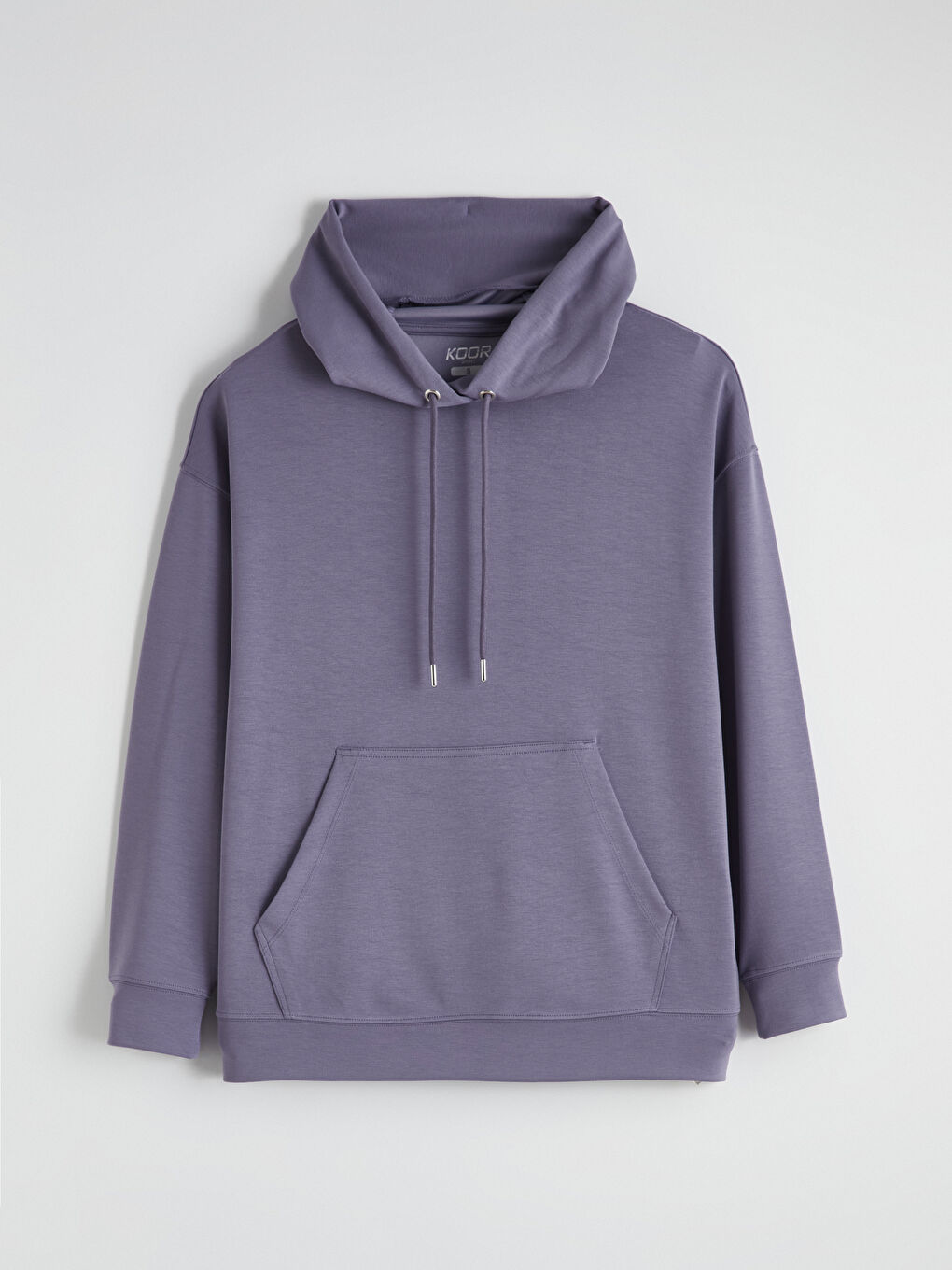 Mor Kanguru Cepli Kadın Hoodie