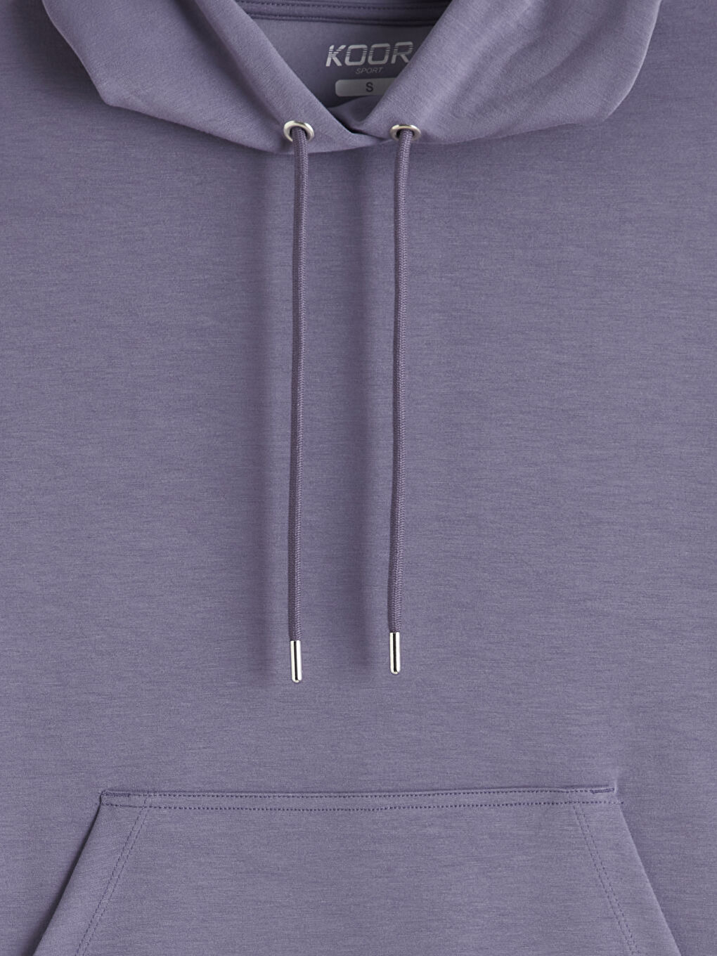 Mor Kanguru Cepli Kadın Hoodie-1