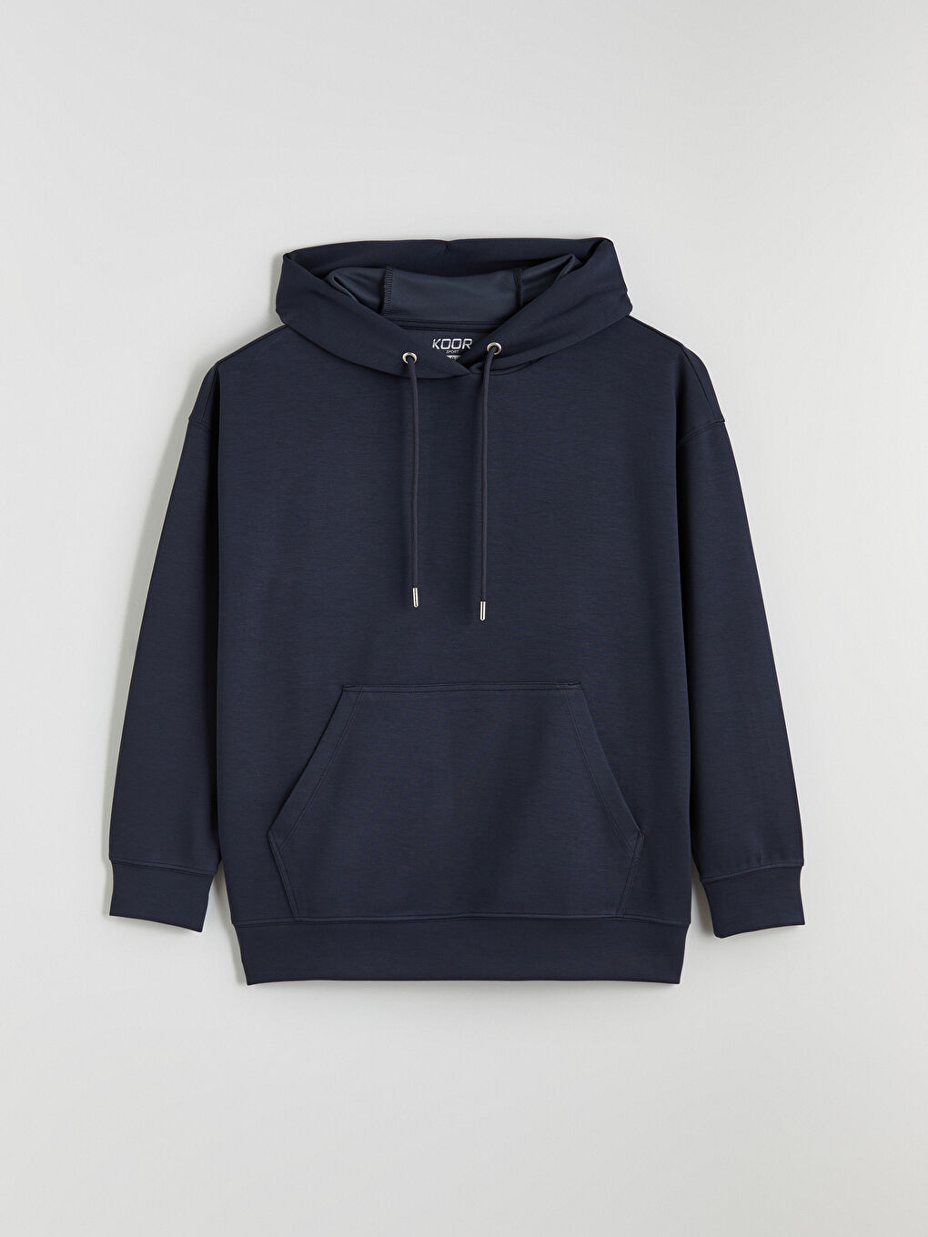 Antrasit Kanguru Cepli Kadın Hoodie-4