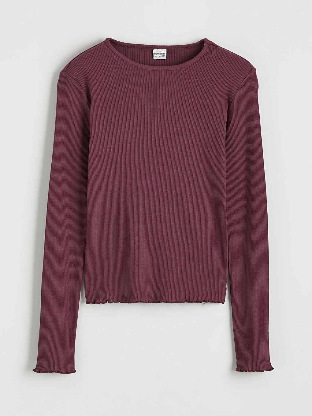 Mürdüm Bisiklet Yaka Kız Çocuk Tişört