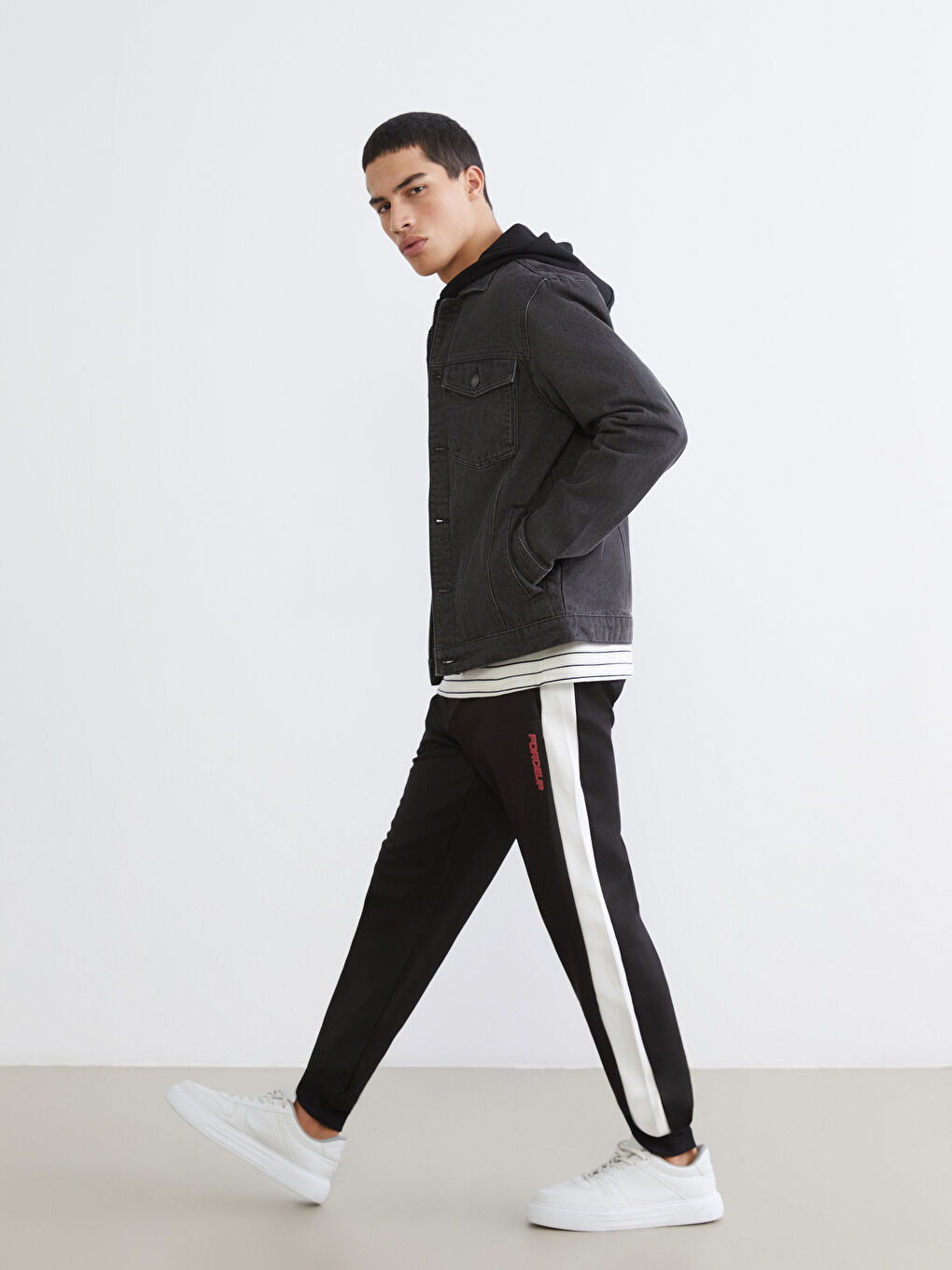 Elastic Waist Printed Men's Jogger Sweatpants