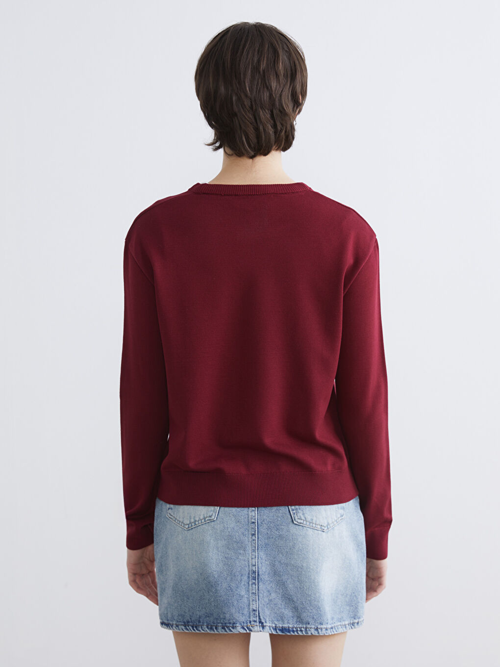 Women's Crewneck Knit Sweater-3