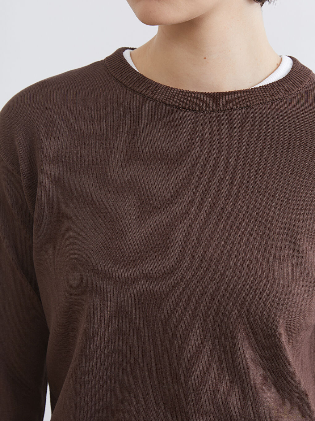 Woman BROWN Sweater-2