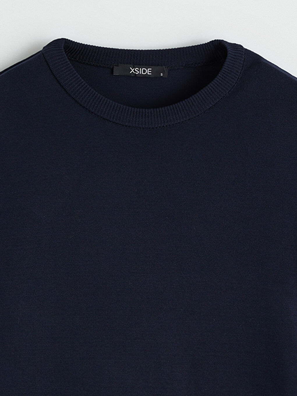 Lacivert Bisiklet Yaka Kadın Triko Kazak-5