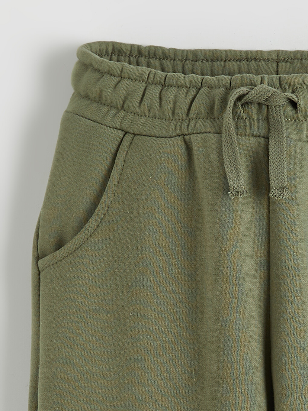 Haki Beli Lastikli Erkek Çocuk Jogger Eşofman Altı-1