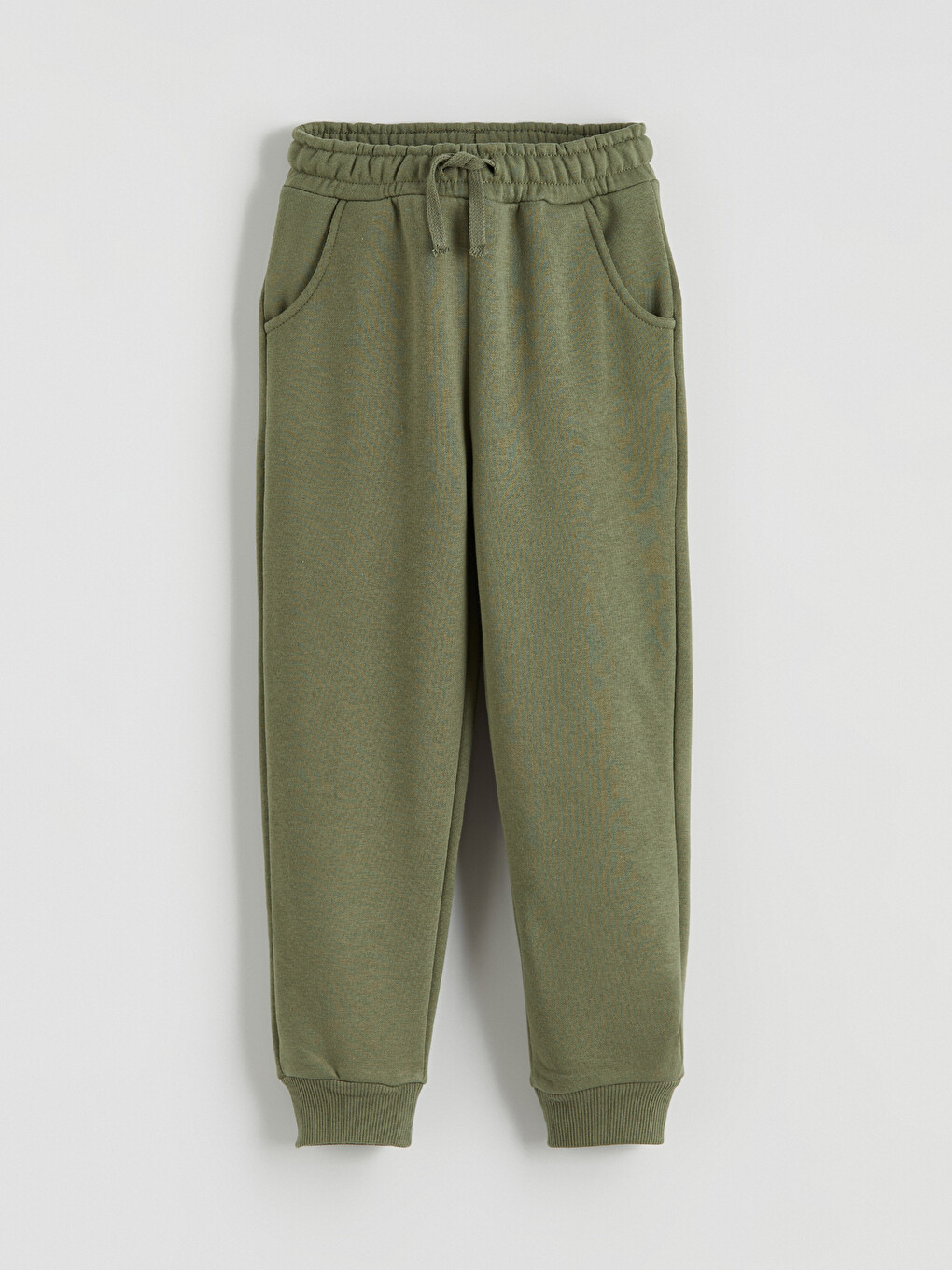 Haki Beli Lastikli Erkek Çocuk Jogger Eşofman Altı
