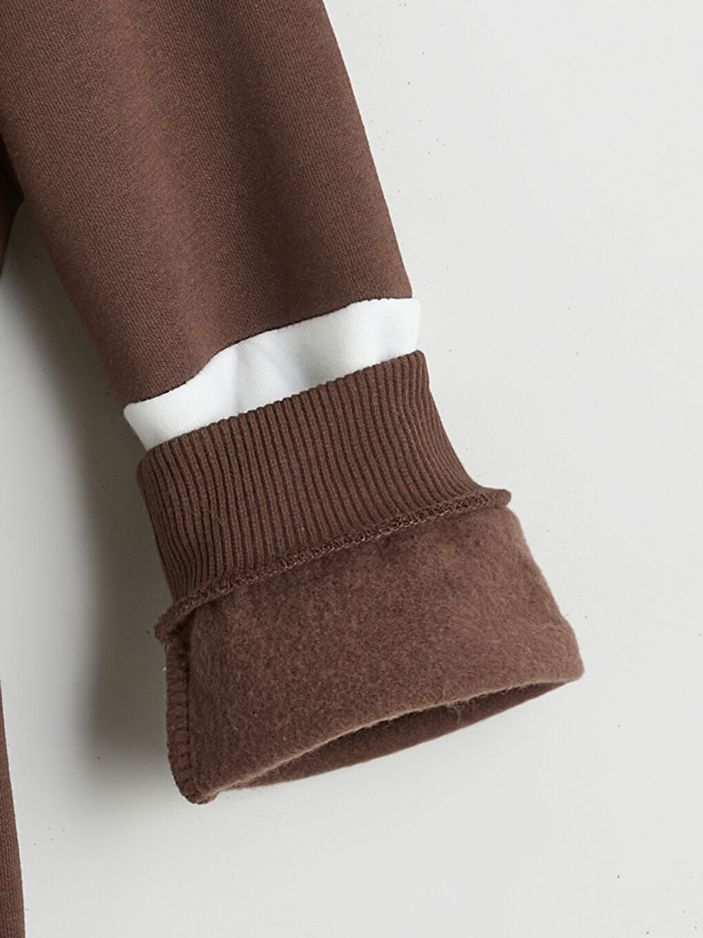 Kahverengi Baskılı Erkek Çocuk Sweatshirt ve Eşofman Altı-2