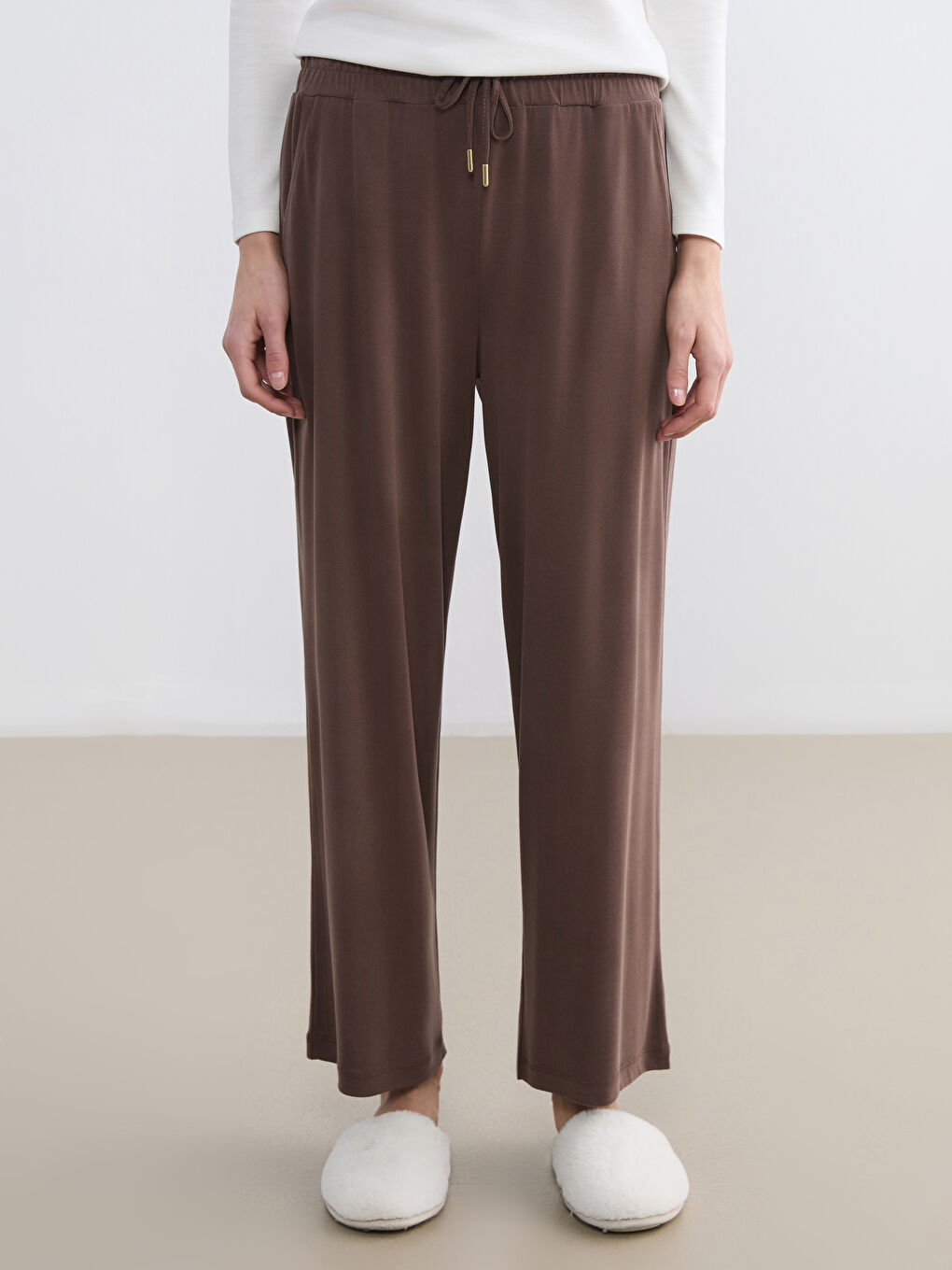 Elastischer Bund Pyjama-Hosen für Damen-1