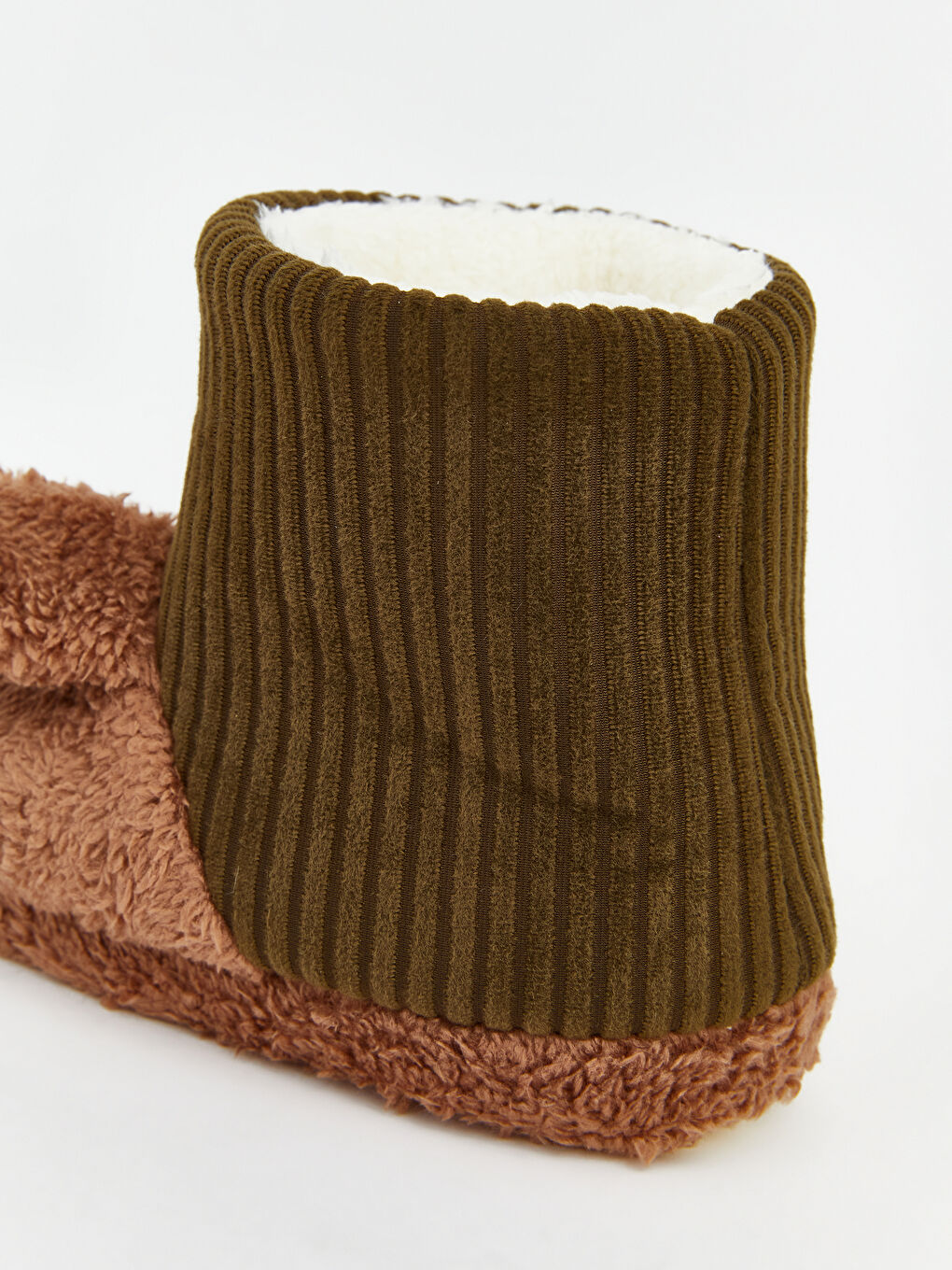 Haki Hayvan Figürlü Pelüş Erkek Bebek Panduf-4