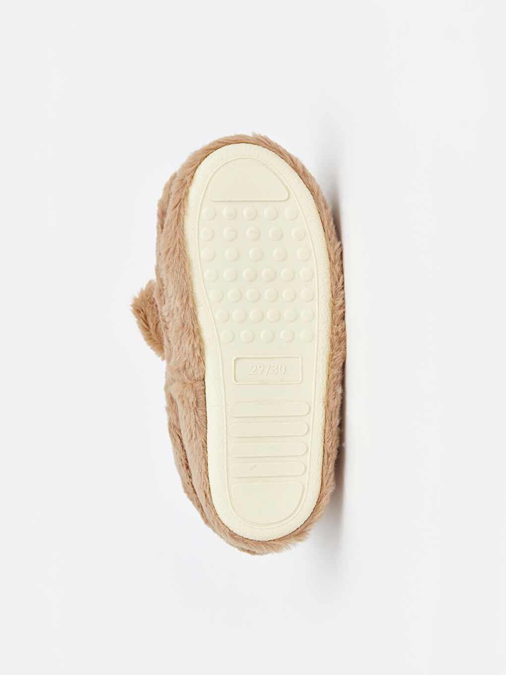 Bej Hayvan Figürlü Pelüş Erkek Bebek Panduf-3